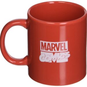ICUP Marvel Spider-Man Face Embossed Logo Ceramic Mug, 20 oz, Clear