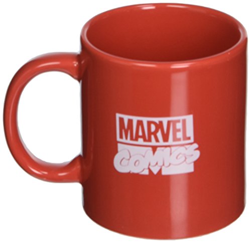 ICUP Marvel Spider-Man Face Embossed Logo Ceramic Mug, 20 oz, Clear