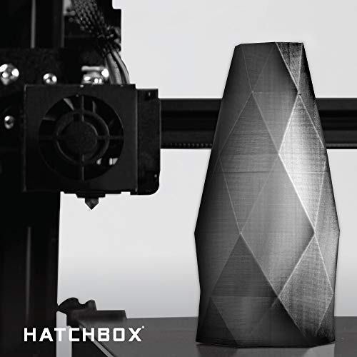 HATCHBOX ABS 3D Printer Filament, Dimensional Accuracy +/- 0.03mm, 1 kg Spool, 1.75 mm, Transparent Black