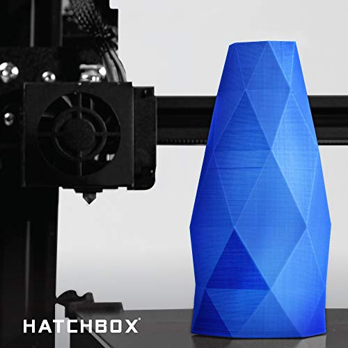 HATCHBOX ABS 3D Printer Filament, Dimensional Accuracy +/- 0.03 mm, 1 kg Spool, 1.75 mm, Transparent Blue