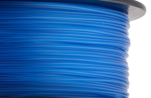 HATCHBOX ABS 3D Printer Filament, Dimensional Accuracy +/- 0.03 mm, 1 kg Spool, 1.75 mm, Transparent Blue