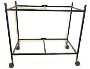 mcage 2-shelf stand for two of 30" x 18" x 18 breeding flight cages, black