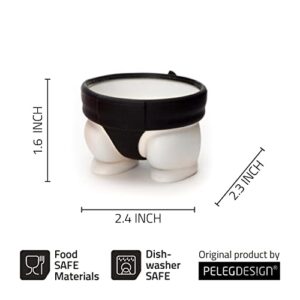 Sumo Eggs - Soft or Hard Boiled Egg Cup Holders (Set of 2) Sumo Design - Utensil Kitchen Decor by Peleg Design