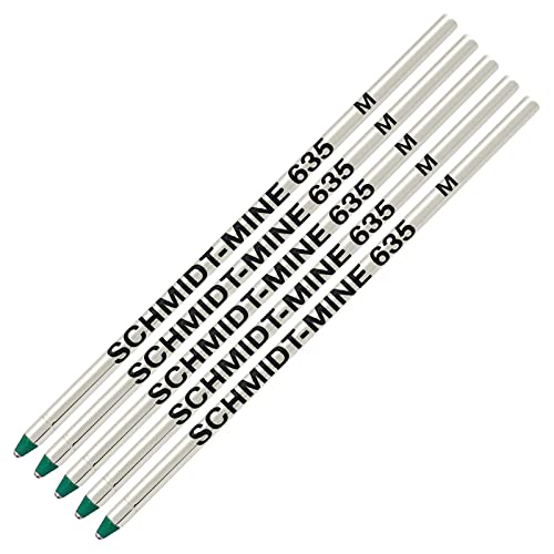 SCHMIDT 5 Pack 635 Mini D1 Refills - Green