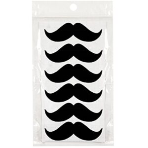 wrapables set of 30 chalkboard labels/chalkboard stickers for organizing, labeling, gift tags, drink/wine markers, and weddings - 3.54" x 1.14" mustache