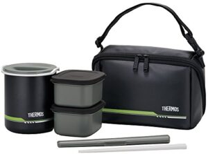 thermos dbq-502 mtbk thermal lunch box, approx. 1 cup, matte black