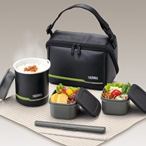 Thermos DBQ-502 MTBK Thermal Lunch Box, Approx. 1 Cup, Matte Black