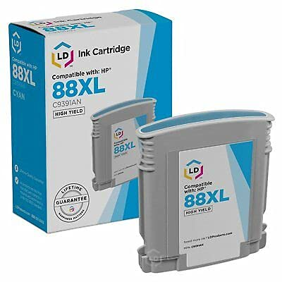 LD Products Remanufactured Ink Cartridge Replacement for HP 88XL High Yield (Black, Cyan, Magenta, Yellow, 4-Pack)