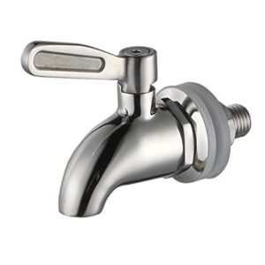 Stainless Works SSS012 Stainless Steel Beverage Dispenser Replacement Spigot (fits 1/2 inch Opening)