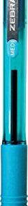 Zebra Pen Z-Grip Retractable Ballpoint Pen, Medium Point, 1.0mm, Assorted Fashion Colors - 18 Pieces