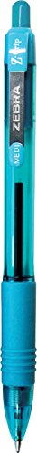 Zebra Pen Z-Grip Retractable Ballpoint Pen, Medium Point, 1.0mm, Assorted Fashion Colors - 18 Pieces