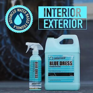 Nanoskin BLUE DRESS Premium Dressing 16 Oz. - Sprayable Interior & Exterior Dressing for Car Detailing | Works on Tire, Vinyl, Rubber, Plastic & Trim | Safe for Cars, Trucks, Motorcycles, RVs & More