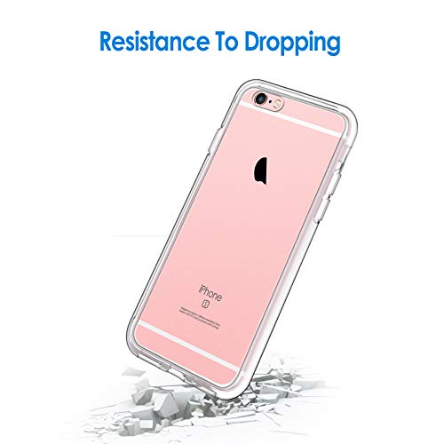 JETech Case for iPhone 6 and iPhone 6s, Non-Yellowing Shockproof Phone Bumper Cover, Anti-Scratch Clear Back (Clear)