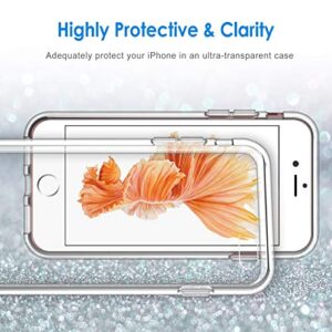 JETech Case for iPhone 6 and iPhone 6s, Non-Yellowing Shockproof Phone Bumper Cover, Anti-Scratch Clear Back (Clear)