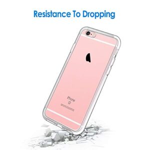 JETech Case for iPhone 6 Plus and iPhone 6s Plus 5.5-Inch, Non-Yellowing Shockproof Phone Bumper Cover, Anti-Scratch Clear Back (Clear)
