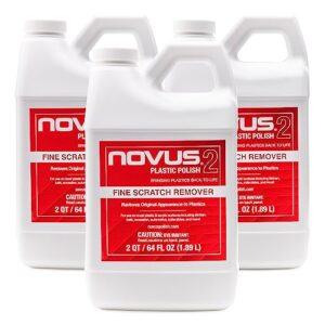 novus 7072 | fine scratch remover #2 | 3 pack, 64 ounce bottles