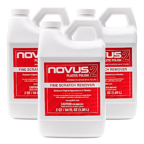 NOVUS 7072 | Fine Scratch Remover #2 | 3 Pack, 64 Ounce Bottles