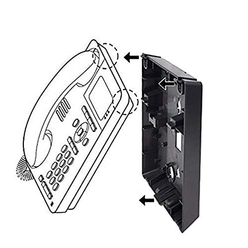 GSDT Wall Mount Kit for Avaya 9500 and 9600 Series - 9504 9508 9608 9611 9620 Digital/IP Mountable Phones, Mounting Only, Black