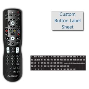 Inteset 4-in-1 Universal Backlit IR Learning Remote for use with Apple TV, Xbox Series X/S, Roku, Media Center/Kodi, Nvidia Shield, Most Streamers & Other A/V Devices