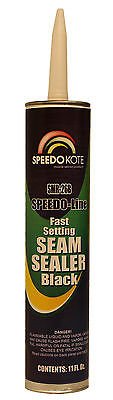 Speedokote SMR-26B - Black Fast Setting Auto Body Seam Sealer for Autobody, 11 oz. Cartridge