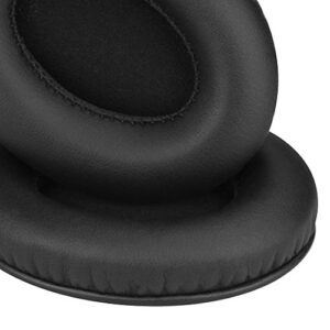 Geekria QuickFit Protein Leather Replacement Ear Pads for Monster B Studio 1.0 (1st Gen) Headphones Earpads, Headset Ear Cushion Repair Parts (Black)