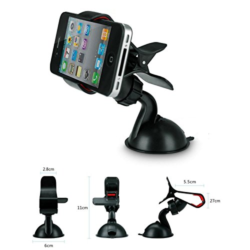 Cell Phone Car Holder Mount for Windshield and Dashboard