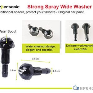 Hypersonic Universal Car Windshield Washer Sprayer 2Pcs Vehicle Nozzle