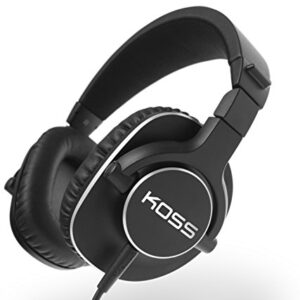 Koss Pro4S Full Size Studio Headphones, Black with Silver Trim