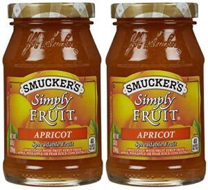 smucker's simply fruit spread - apricot - 10 oz - 2 ct