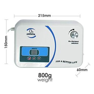 Gain Express Enaly Ozone Generator OZX-300AT 500mG/hr Home O3 Generator with Air Dryer/Timer/Adjustable Output