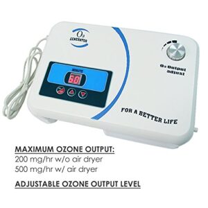 Gain Express Enaly Ozone Generator OZX-300AT 500mG/hr Home O3 Generator with Air Dryer/Timer/Adjustable Output