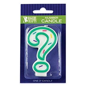 oasis supply question mark sprinkle birthday candles, 3-inch