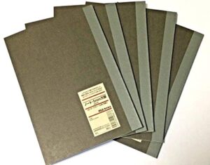 muji notebook a5 5mm-grid 30sheets - pack of 5books
