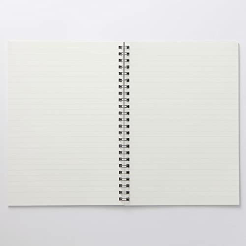 MUJI Double Ring Notebook A5 7mm Rule 48sheets, Pack of 5 (15040155)