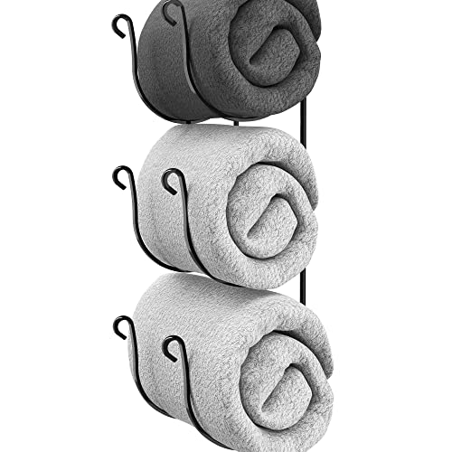 DecoBros Wall Mount Multi-Purpose Towel/Wine/Hat Rack, Bronze