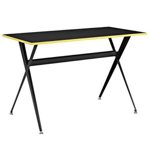 modway expound office desk in black