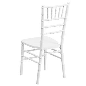 Flash Furniture HERCULES Series White Wood Chiavari Chair