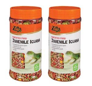 zilla juvenile iguana food [set of 2]