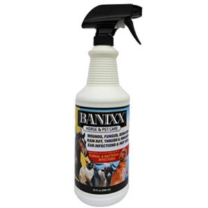 banixx 32 fl oz wound and hoof care anti-bacterial anti-fungal quick effective aid in the recovery of wounds and infections