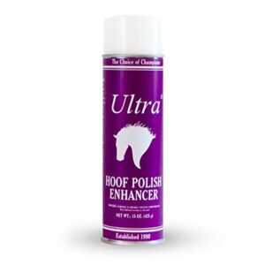 ultra 15 oz hoof polish enhancer areosol spray the choice of champions hoof shine polish