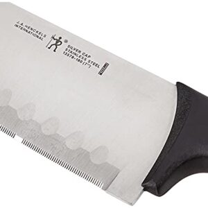 HENCKELS Silvercap Razor-Sharp 2-Piece Knife Set, Santoku Knife 5 Inch, Santoku Knife 7 Inch , German Engineered Informed by 100+ Years of Mastery, Black