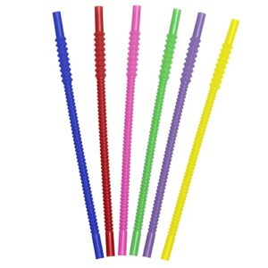 tervis reusable six pack, 11 inch flex straws, assorted
