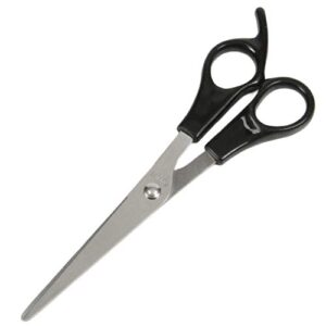chef craft basic stainless steel barber's shears, 7 inch, black