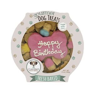 Claudia's Canine Bakery - Happy Birthday Pink Cookie Gift Box, 11 oz.