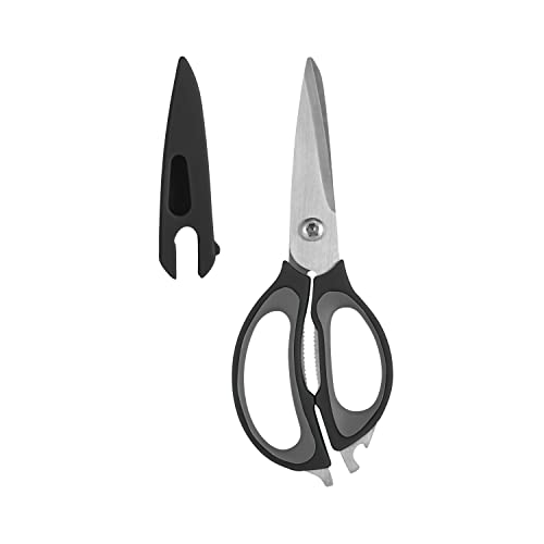 Farberware 4-in-1 Kitchen Shears, 2-Piece, Black and Gray