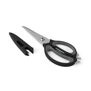 Farberware 4-in-1 Kitchen Shears, 2-Piece, Black and Gray