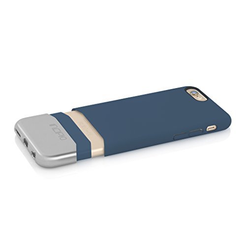 Incipio iPhone 6 Edge Chrome Case - Retail Packaging - Blue/Silver