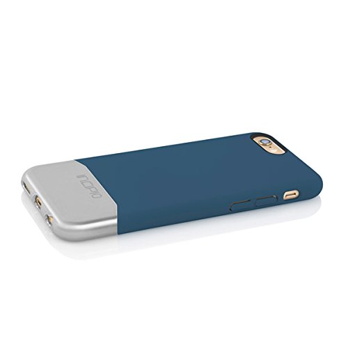 Incipio iPhone 6 Edge Chrome Case - Retail Packaging - Blue/Silver