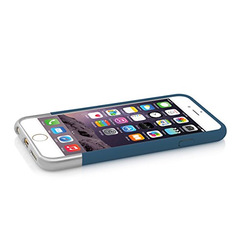 Incipio iPhone 6 Edge Chrome Case - Retail Packaging - Blue/Silver