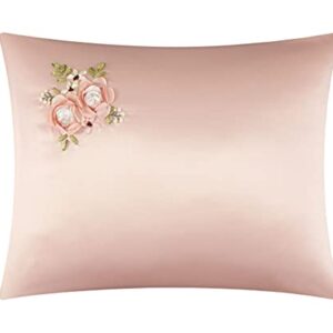 Chic Home Rosetta 5-Piece Comforter Set, Queen, Pink